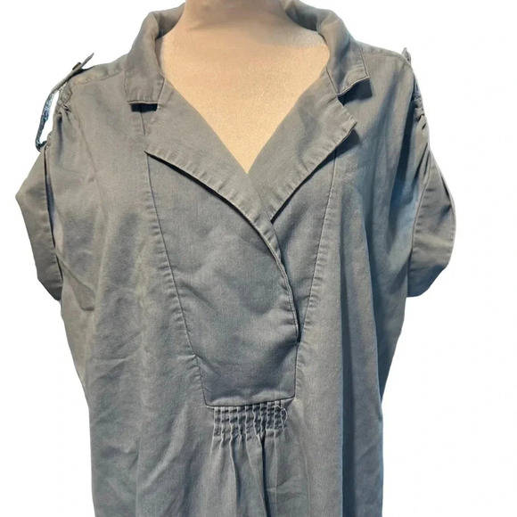 Daniel Rainn women's size 1XL denim blouse/tunic - Picture 2 of 3